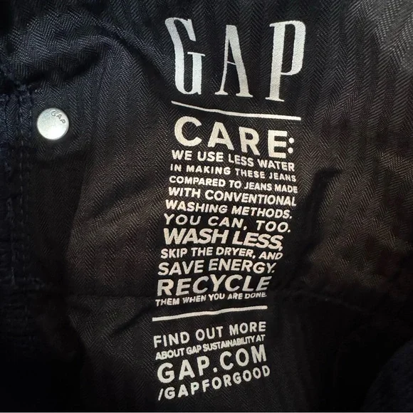 GAP Baby Boot Mid Rise Navy Blue Corduroy Pants. Women’s 28 or 6S - Picture 8 of 11